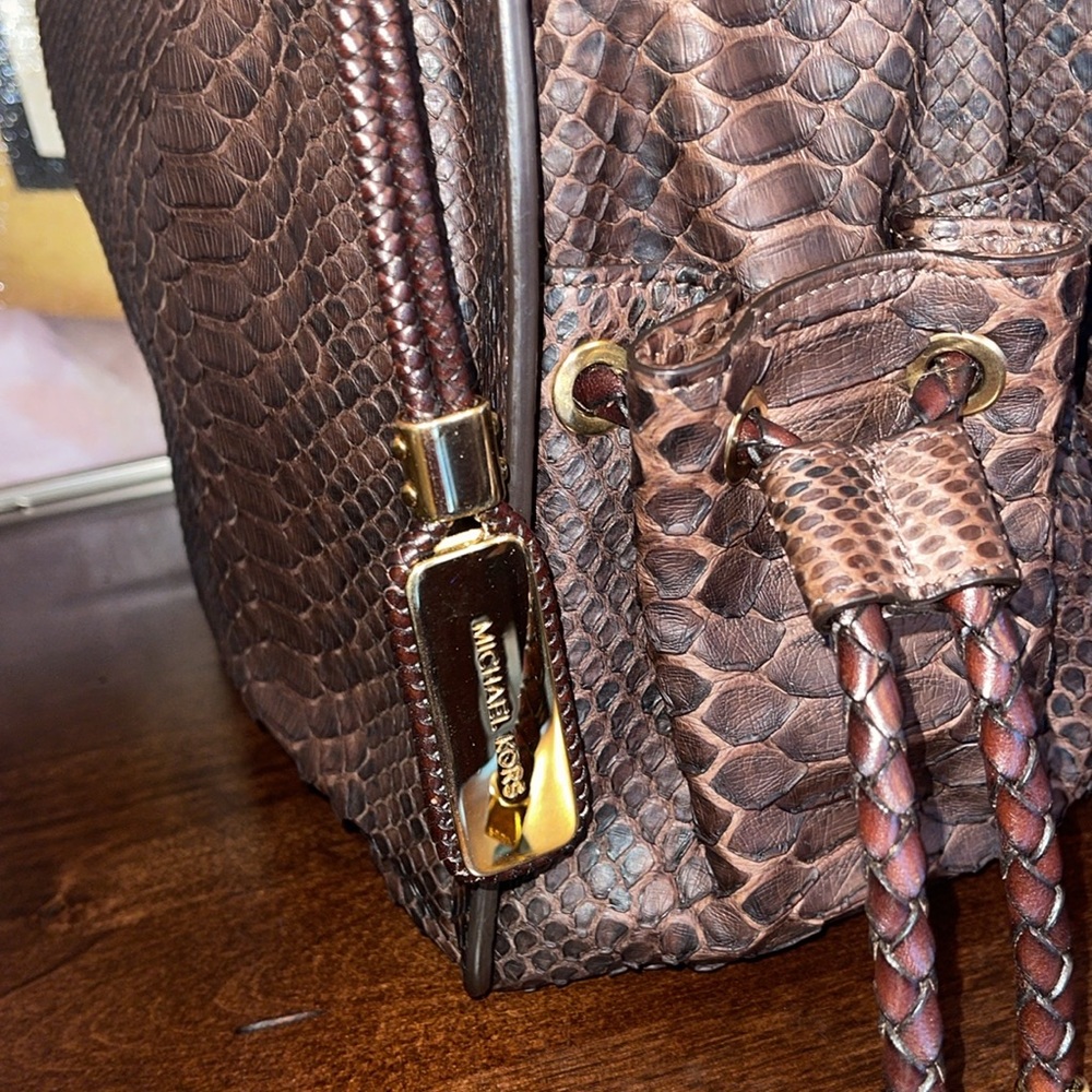 Michael Kors Collection Python Skorpios Bag - Picture 8 of 14